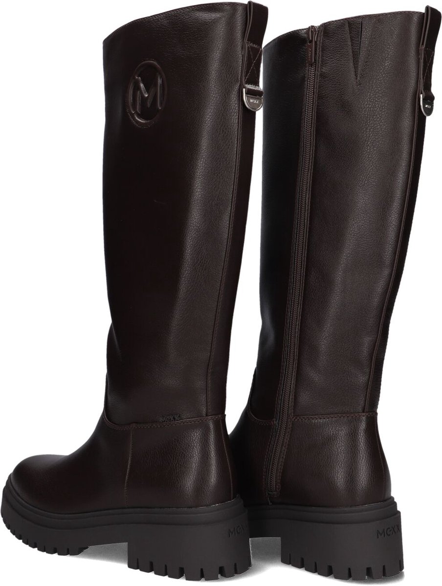 Mexx Maiana Keto Laarzen - Leer - Dames - Bruin - Maat 42