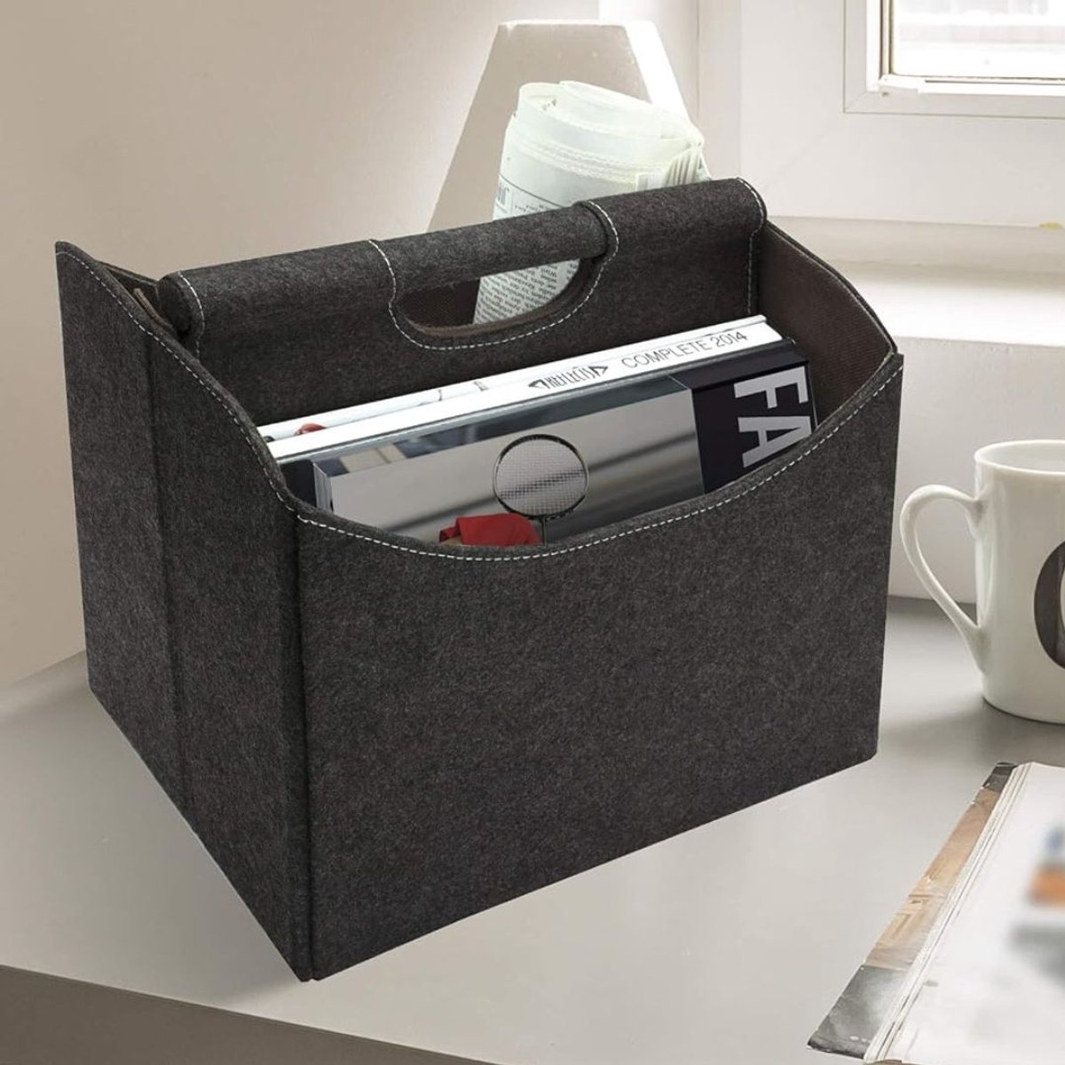 Zavio® Krantenbak - Lectuurmand - Krantenmand