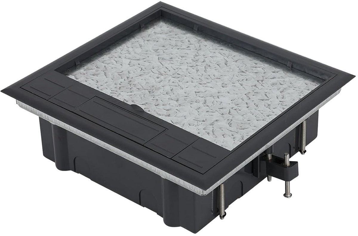 Vloersocket 6 Compartimenten - Inbouw, Waterdicht - Aesthetisch design, Ruimtebesparend - ShopVlot