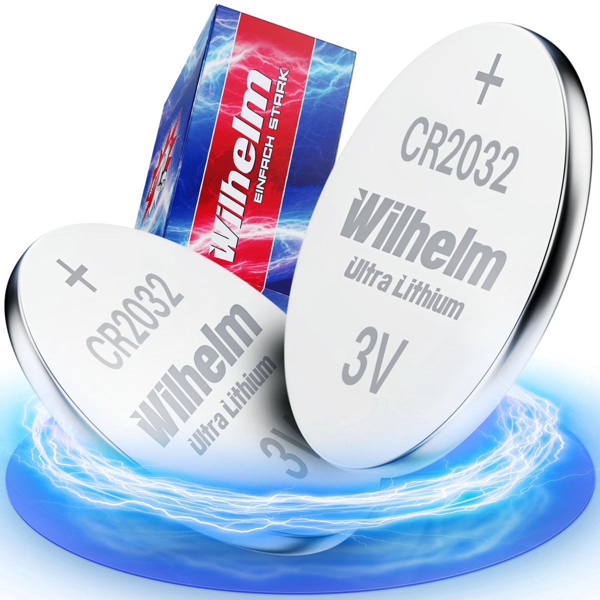 75 x knoopcel CR2032 Wilhelm batterij lithium 3V CR 2032 industriële artikelen - ShopVlot