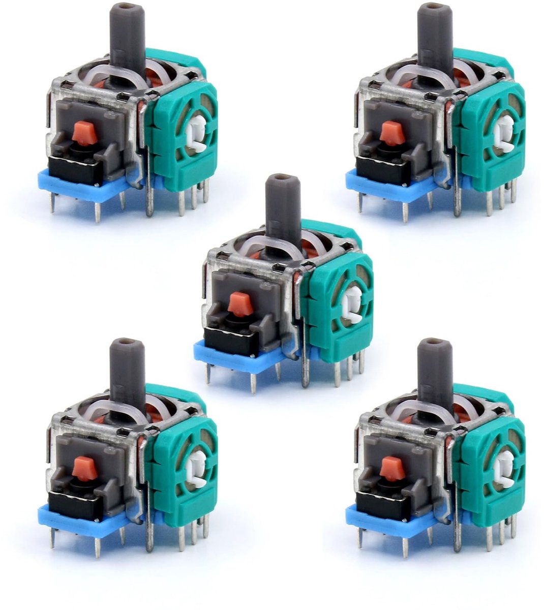 Set van 5 premium 3D-joystick-analoge joystick-vervangingsmodules voor PlayStation 5-controllers - ShopVlot