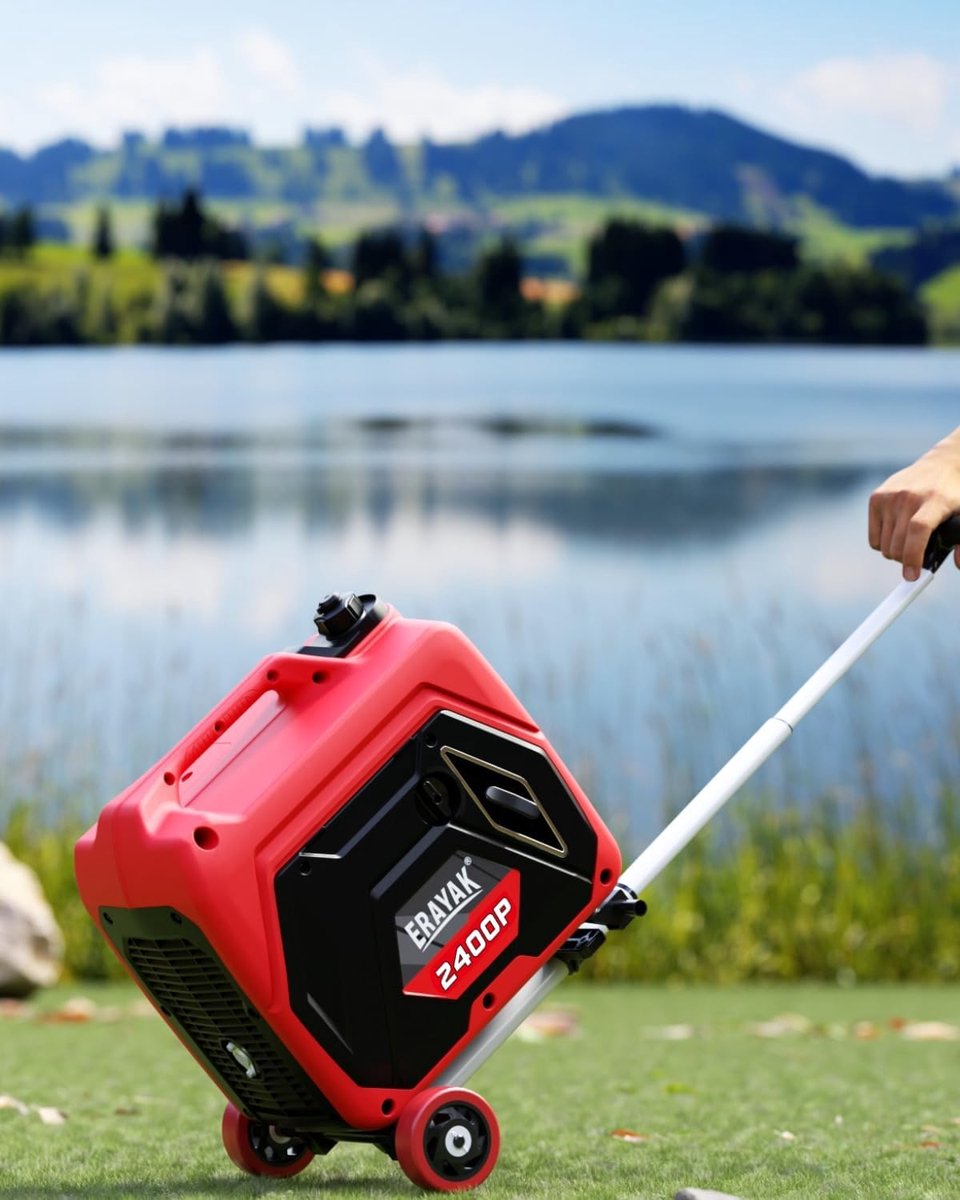 Erayak Generator set, trolley with telescopic handle made of aluminium alloy and 4 robust wheels, designed for - ShopVlot