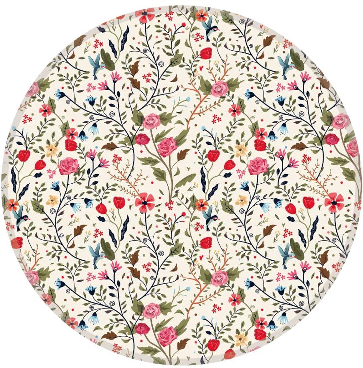 Hosimoln Ronde Muismat met HD-Print, Antislip Rubberen Onderkant Muismat met Gestikte Rand, Premium Textuur Muismat - ShopVlot