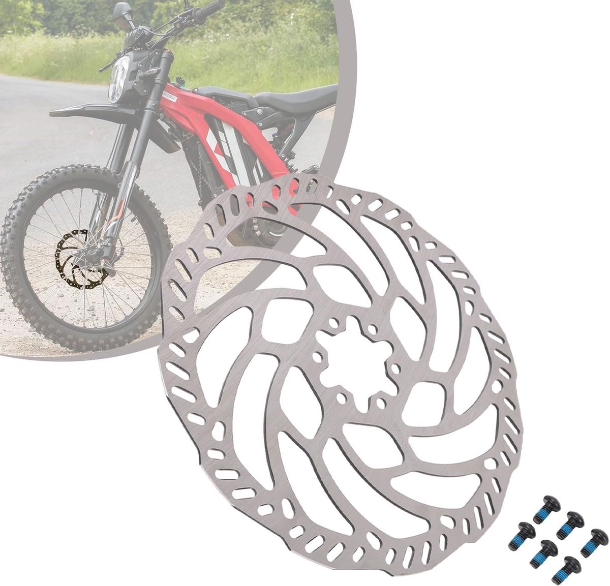 Remschijf voor voorwiel motorfiets - RVS - Hoge temperatuur weerstand - Betrouwbare remrespons - ShopVlot