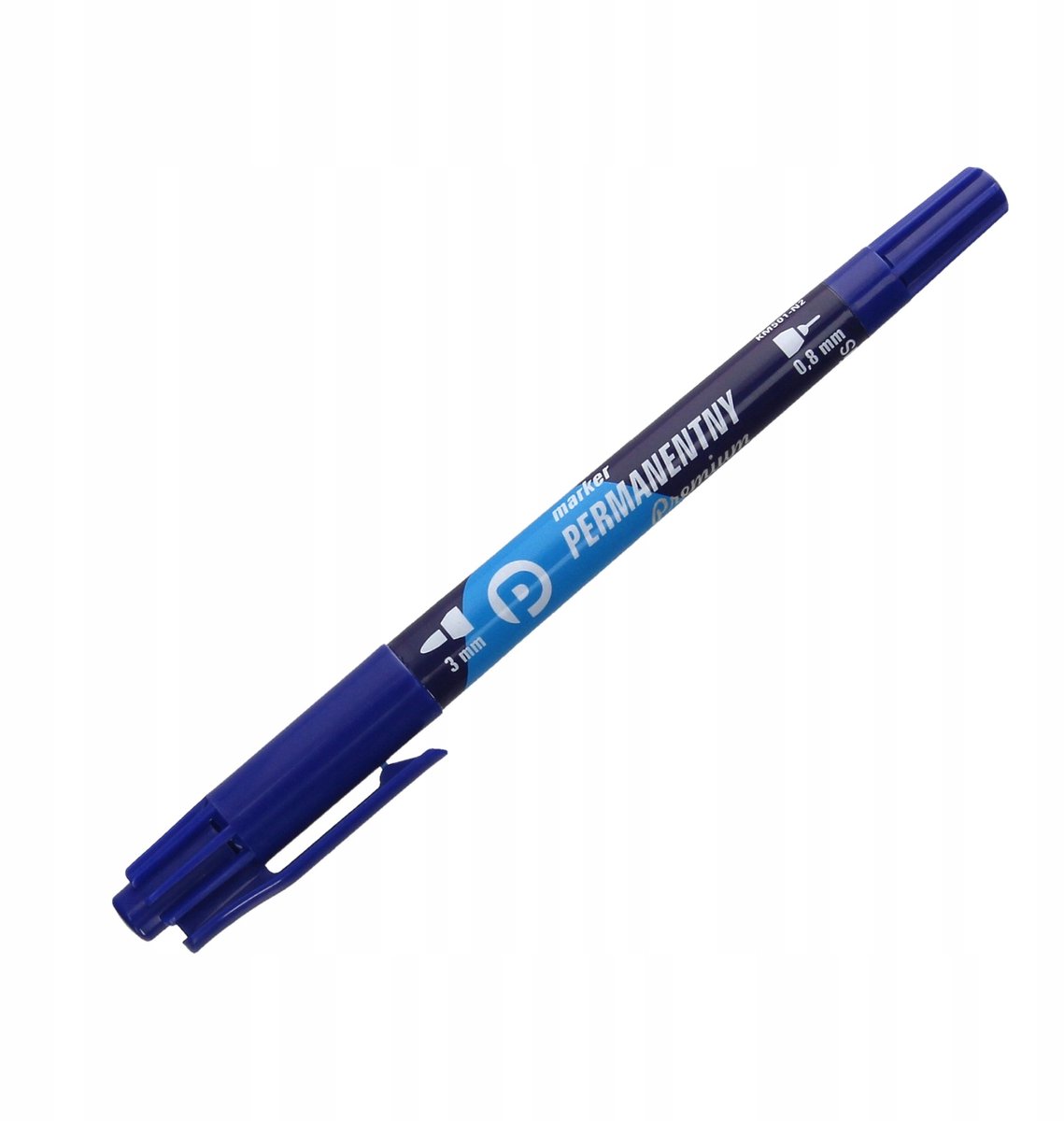Permanente Markers Blauw, Dubbele Punt, 12 Stuks