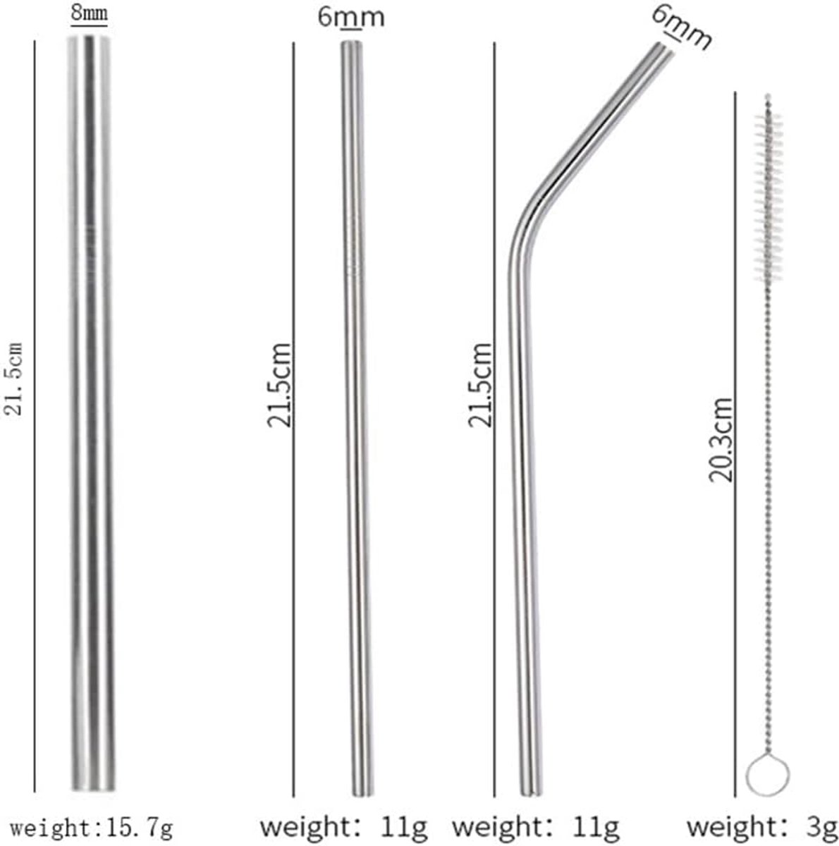 Hoshen Stainless Steel Knife, Fork, Spoon, Chopstick, Straw Tableware, 8-Piece Western Dinnerware Set, Steak Knives - ShopVlot