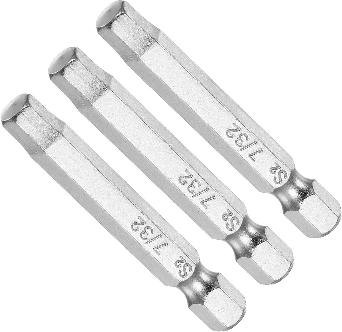 Hexagonal Head Wrench Bit 7/32" Hexagon Head 1/4" Hex Shank 2" Long S2 Alloy Steel Screwdriver Bit - ShopVlot