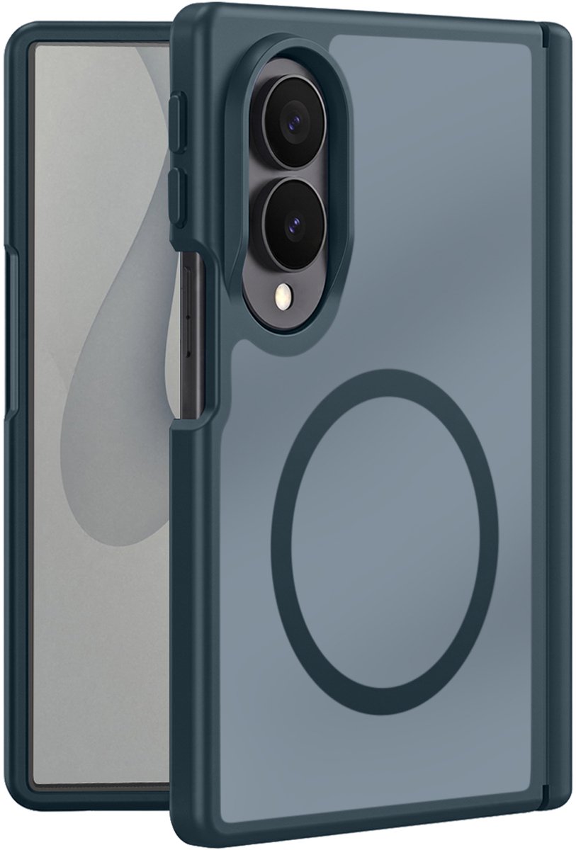 Dux Ducis, MagSafe Hoesje geschikt voor Galaxy Z Fold 8 Yind Serie met Scharnier, Nachtblauw