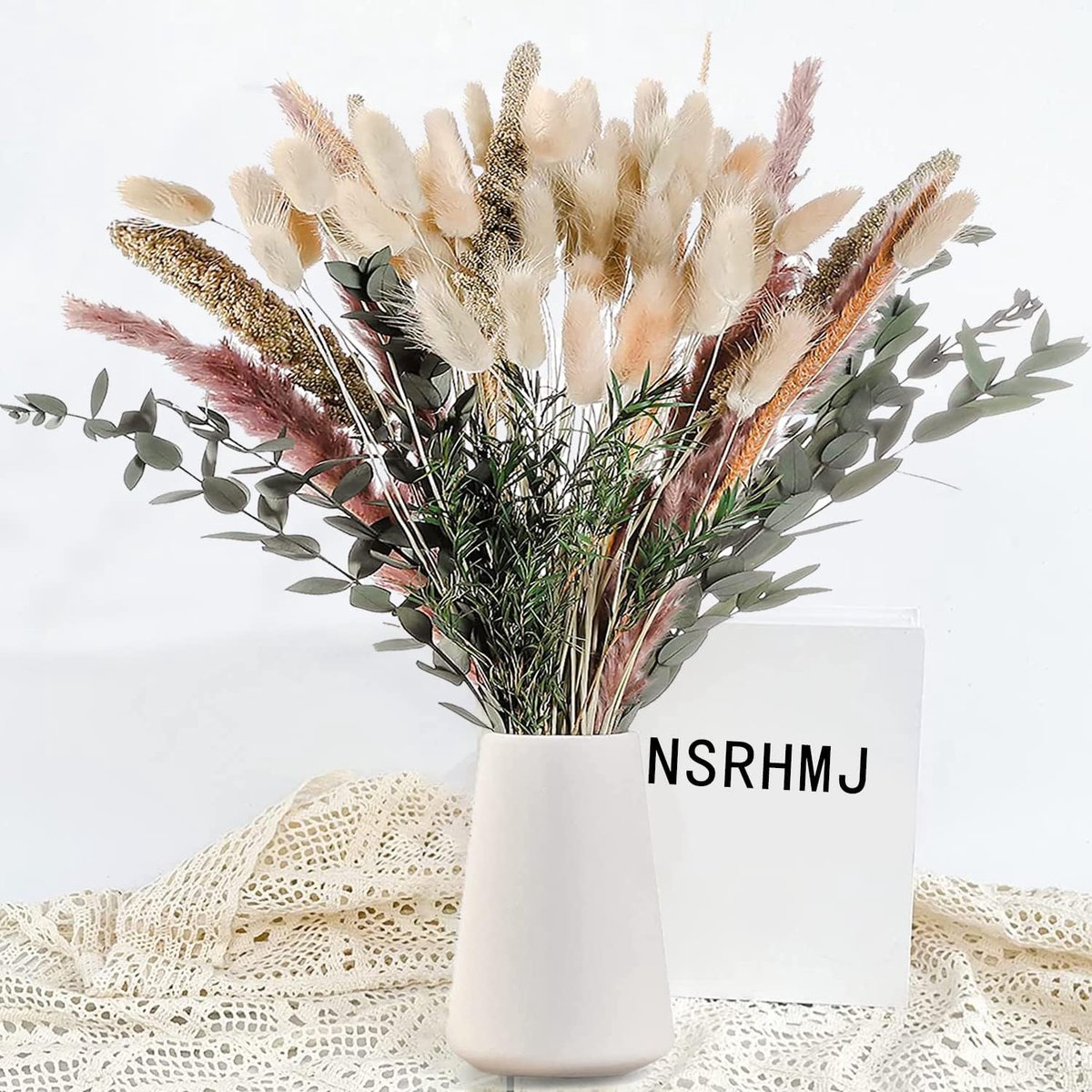 Gedroogd pampasgras 85 stuks - natuurlijke bloemen - ideale decoratie - voor boho woonkamer - ShopVlot