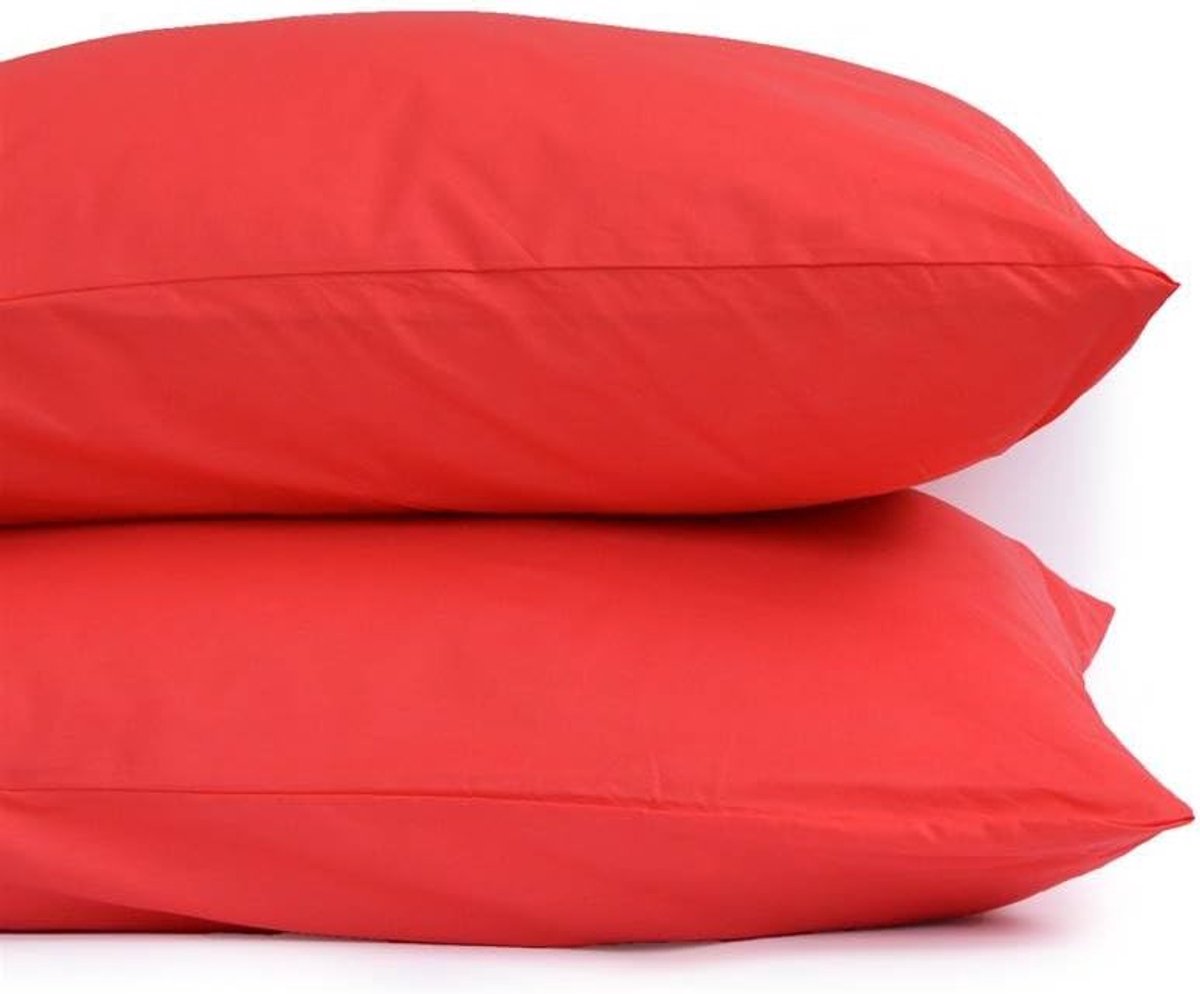 Sloop 50x70 cm - Katoen - Rood - Voegt kleur toe aan je interieur - ShopVlot