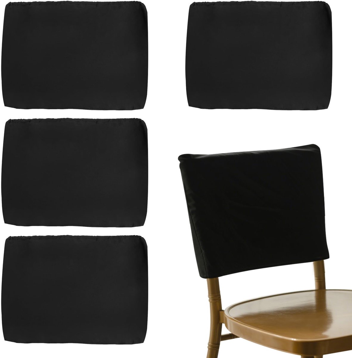 Kussenslopen set van 4 - polyester, elastisch - stofbescherming - perfect voor huis en kantoor - ShopVlot