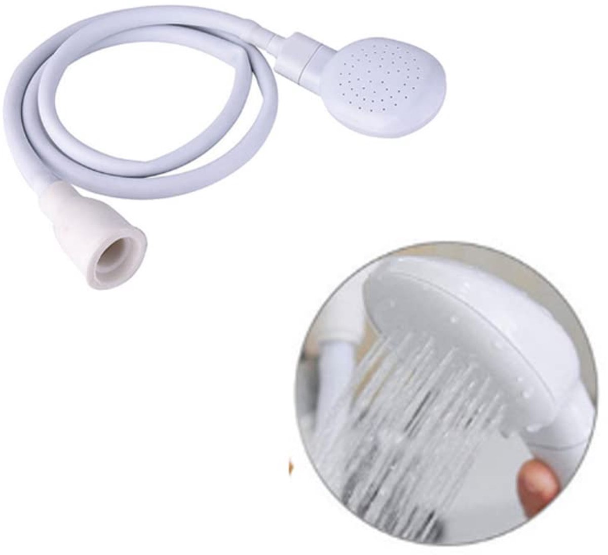 Draagbare hand held douche sproeier - compact formaat - voor huisdieren en groenten - veelzijdig gebruik - ShopVlot