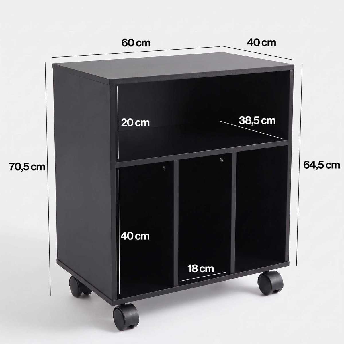 VDD - Cabinet - Storage Cabinet - LP Storage System - LP Cabinet - Black - ShopVlot