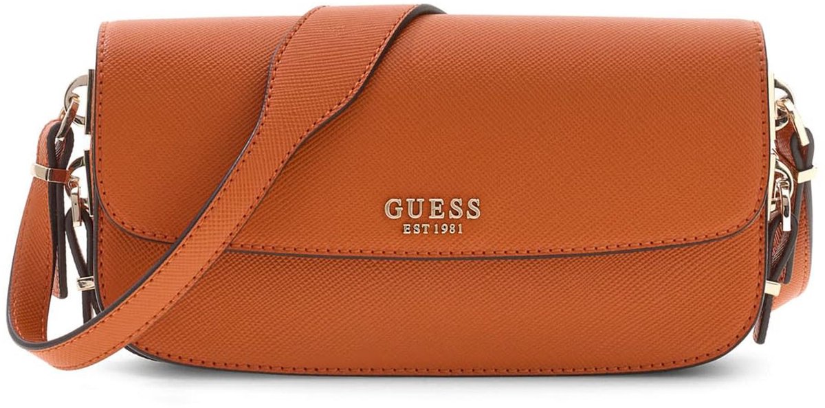 GUESS schoudertas Danielle Flap Shoulder Bag Ginger oranje