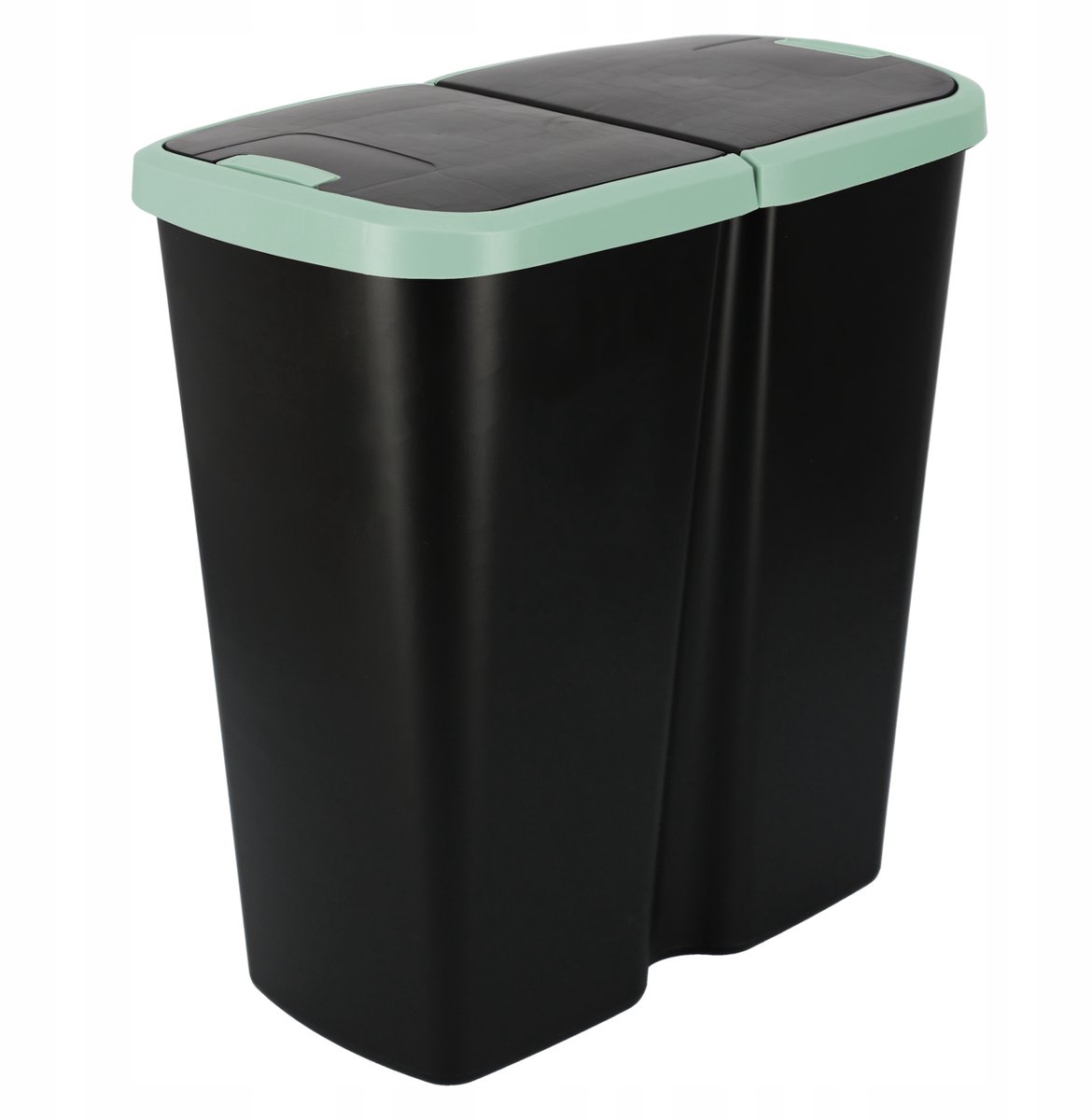 COMPACTA Q DUO Afvalscheidingsbak 45L Lichtgroen/Zwart