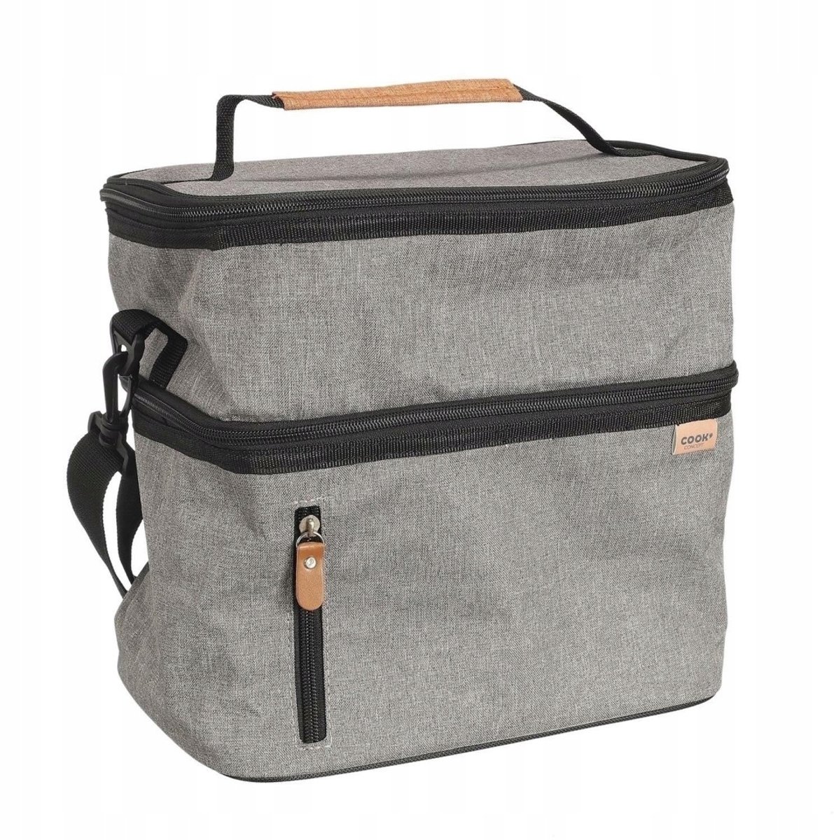 Zippi XL Lunchtas Grijs - Thermische Draagtas voor Maaltijden