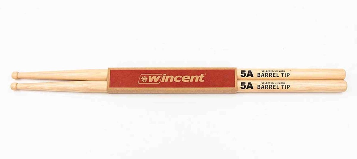 Wincent W-5ABT drumstokken 5A Barrel Tip