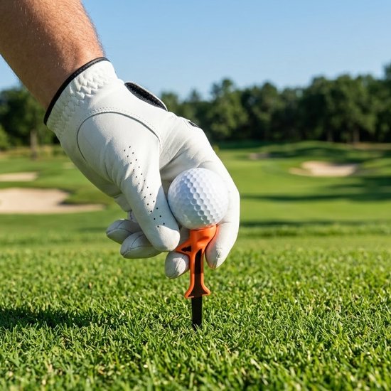 Oranje zwarte plastic golf tees 12 stuks – golf tees met laag weerstand ontwerp – herbruikbare golf tee – duurzame golf accessoires – geschikt voor training en golfspel — afbeelding 2