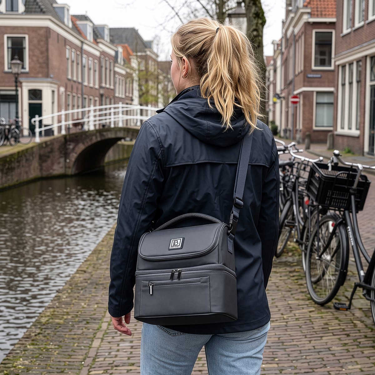 Brisby Kolftas 11 Liter – Koeltas voor Moedermelk & Borstkolf – 2 Geïsoleerde Vakken – Inclusief 2 Koelelementen – Tot 10 Uur Koel - Urban Blue — cadeau in Cadeau-ideeën - foto 3