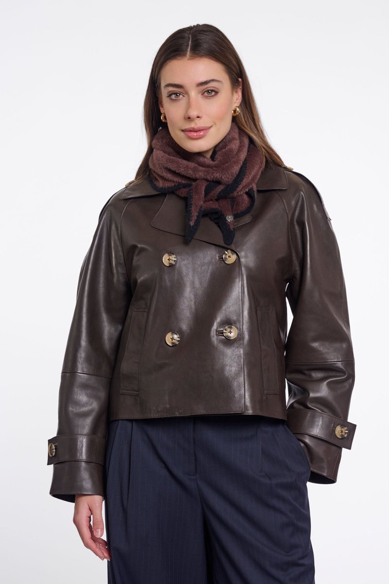 Rino & Pelle Accessories - Heiko triangle scarf - Zwart
