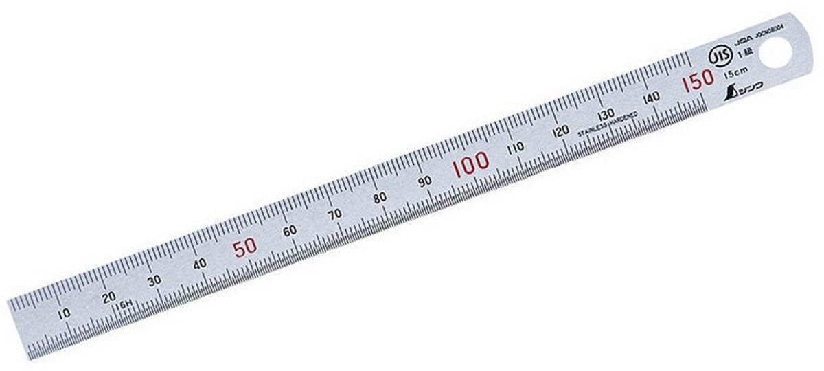 Hosco TL-RU150 RVS Liniaal – 15 cm