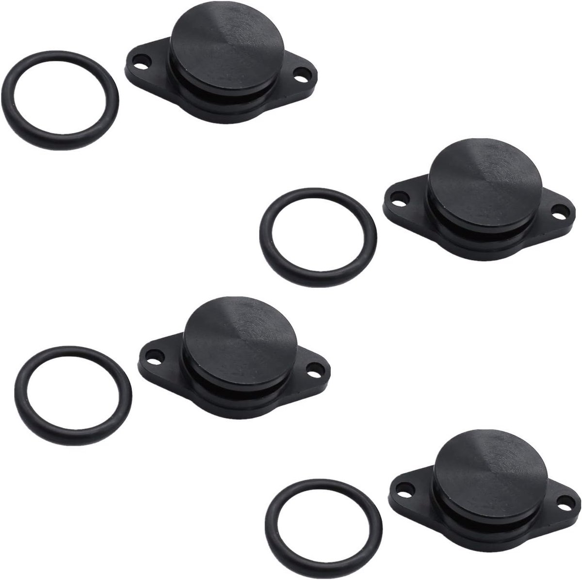 Drallventielen 33mm - Zwart Aluminium - Met O-ringen - Voor BMW modellen - ShopVlot