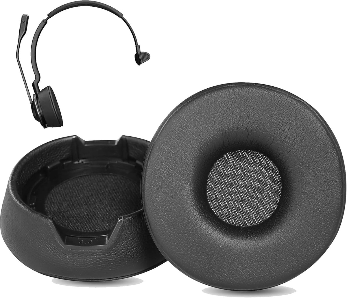 Oorkussens vervangingen voor Jabra Engage 55/65/75 - Mono versie - Protein huid en geheugenschuim - ShopVlot