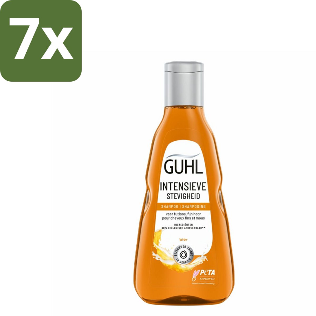 Guhl - Shampoo - Intensieve Stevigheid - 250 ml - Bulkverpakking - 7 stuks