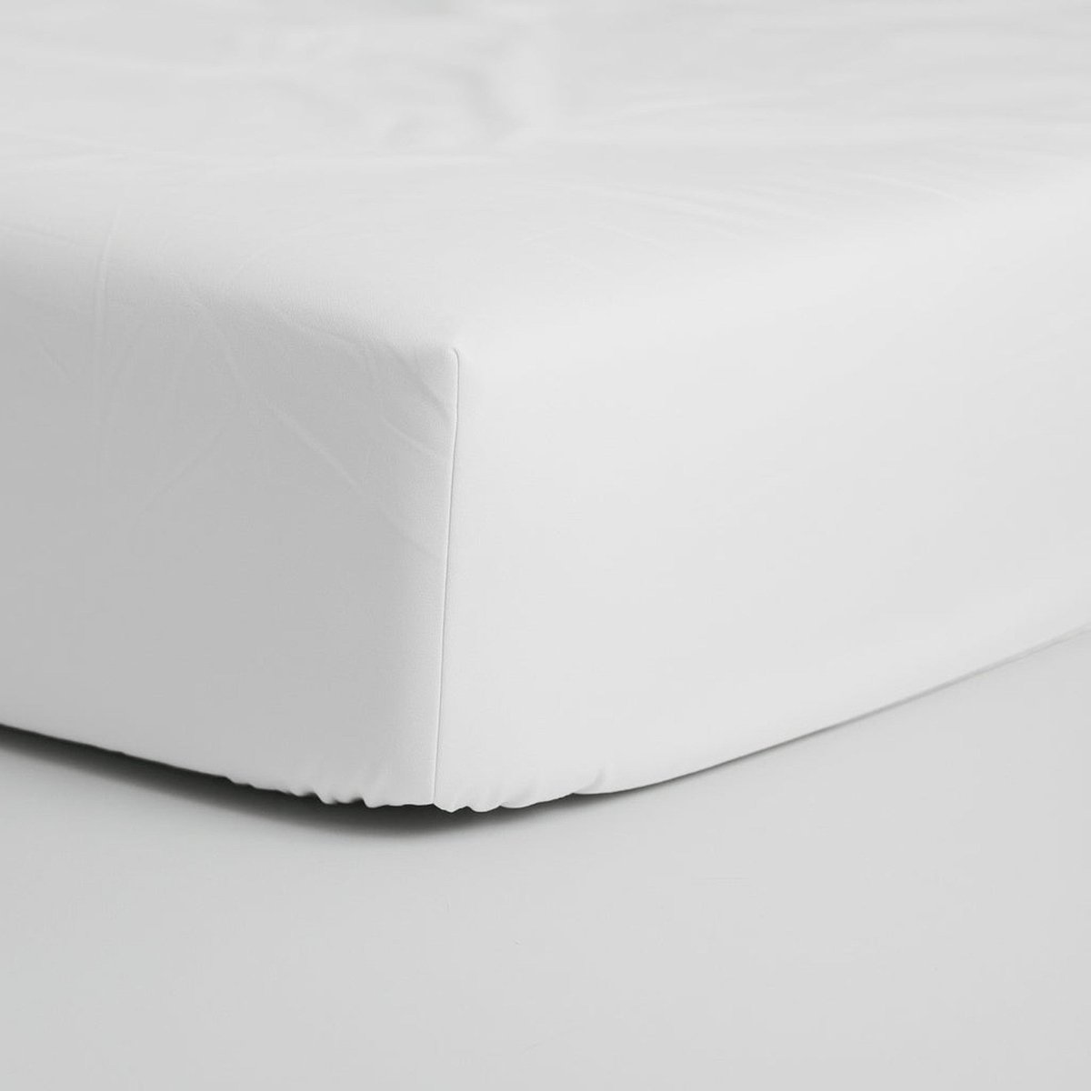 Sleepnight Hoeslaken Katoen 40 cm Wit - 180 x 220 cm - [Wit]