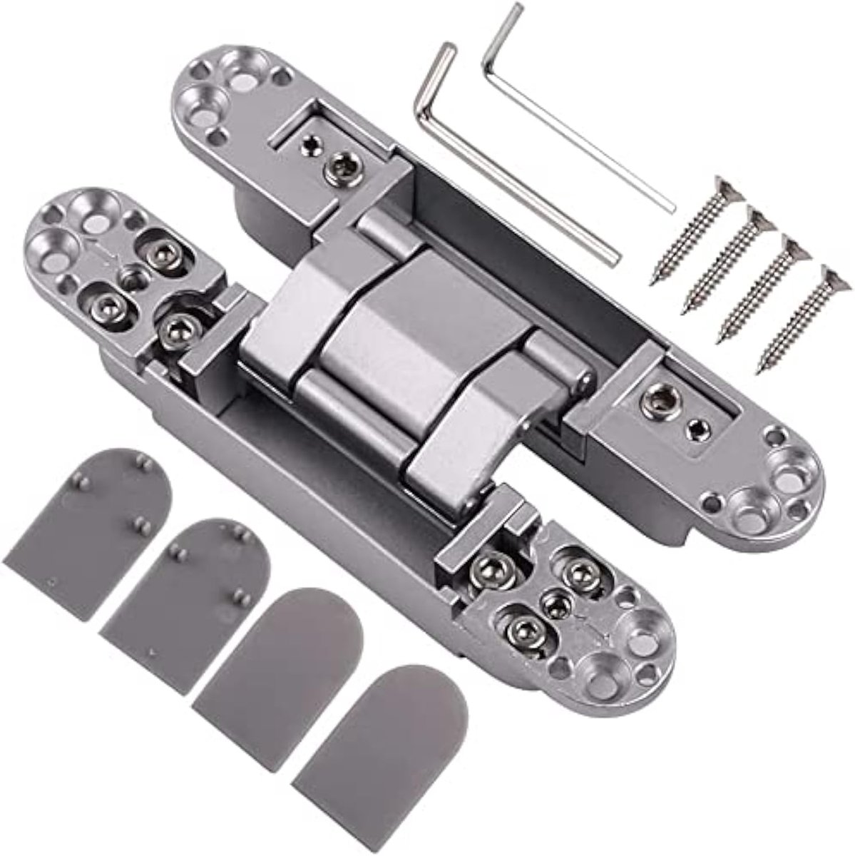 Ranbo 7 x 2.8 x 1.1 inch Zinklegering/Aluminiumlegering Materiaal Heavy Duty Onzichtbaar/Verborgen/Verborgen 3 Manier - ShopVlot