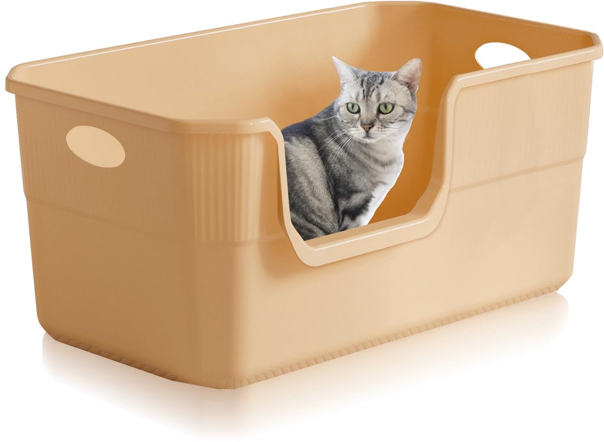 Lighterday Kat Toilet,HogeKant 50x35x22CM,GroteKat Toilet,KatToilet XXL KatToilet Ontdekt, GroteKat ToiletKat, Konijn - ShopVlot