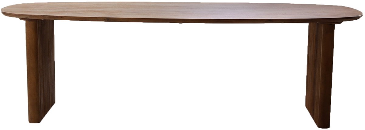 Giga Meubel Eettafel Aya - Deens Ovaal - Mangohout - Naturel - 210cm