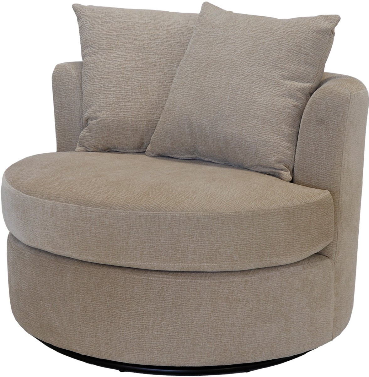 Giga Meubel Fauteuil Thony Luxe Draaibaar - Taupe - Zithoogte 46cm