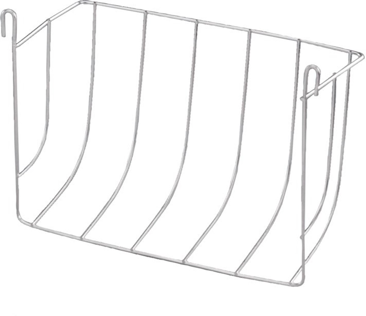 Metalen salade- en hooinap, 28 x 19 cm, zilver, 1 stuk
