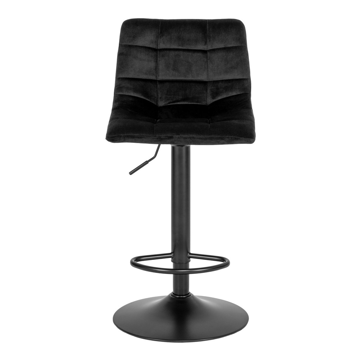 Barstoel Zwart - 43x43x88-108cm - Retro/Vintage - Gewicht 6kg