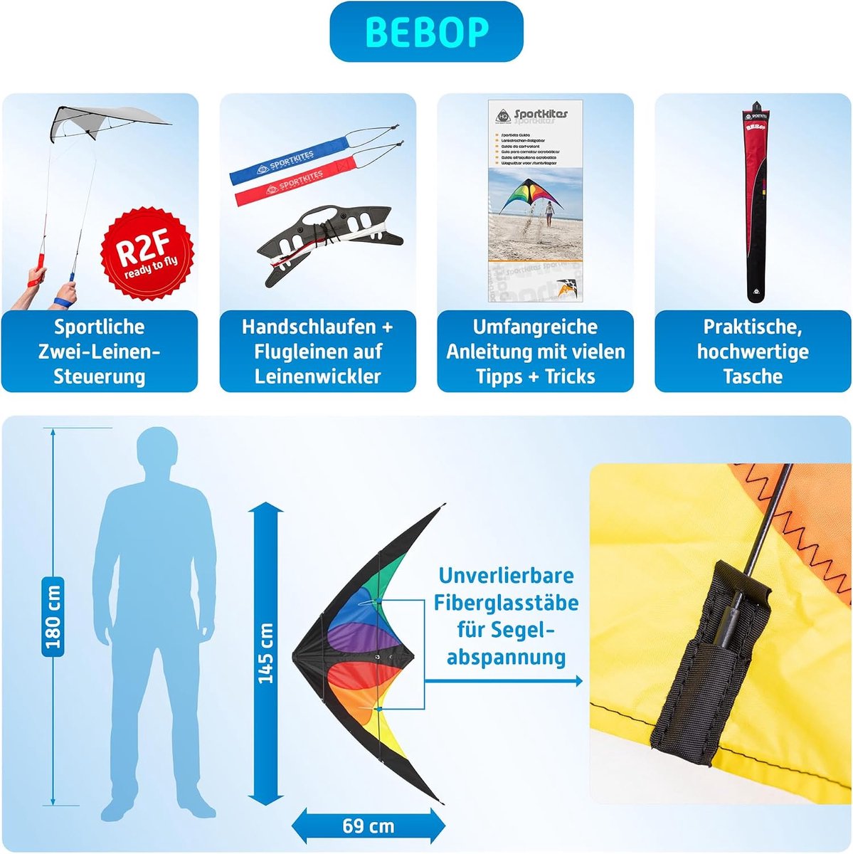 Sportvlieger HQ Bebop Prism - Innovatieve technologie - Perfecte vliegprestaties - Voor een indrukwekkende ervaring - ShopVlot