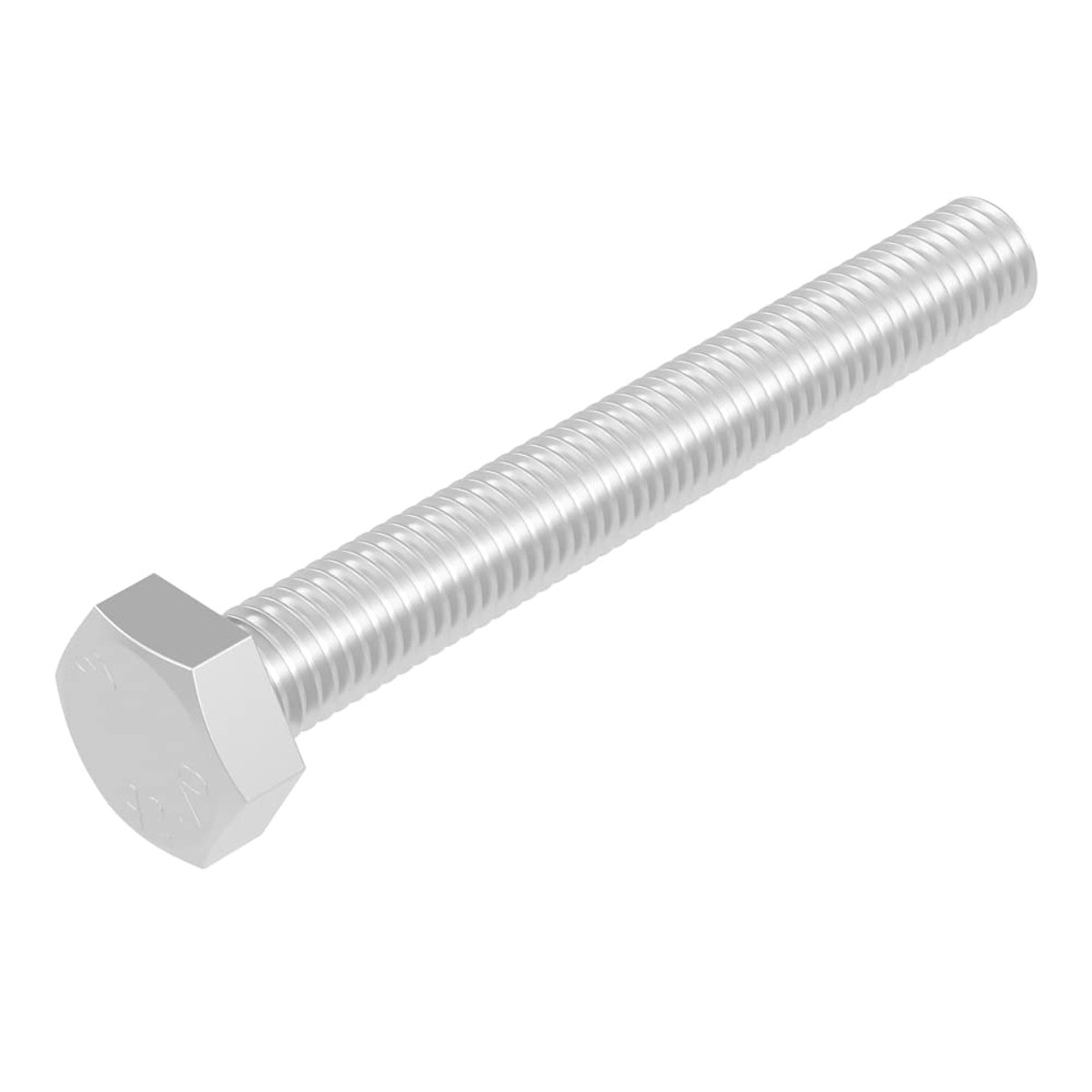 SECCARO Hex head screw M10 x 80 mm, stainless steel V2A VA A2, DIN 933 / ISO 4017, hexagon, 20 pieces - ShopVlot