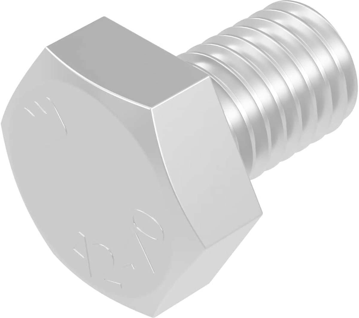 SECCARO Hexagon screw M8 x 12 mm, stainless steel V2A VA A2, DIN 933 / ISO 4017, hex socket, 20 pieces - ShopVlot