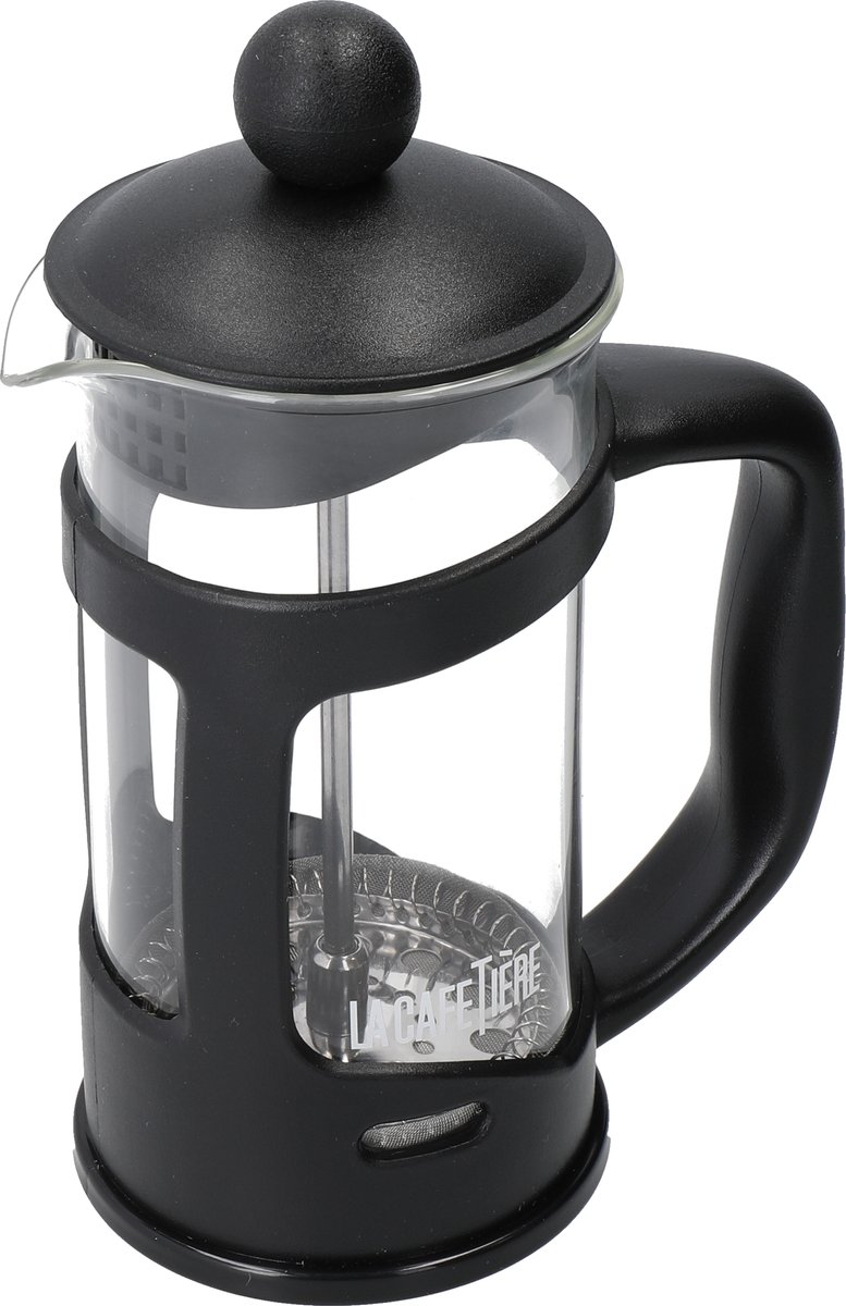La Cafetière - Cafetière - Kunststof en Glas - Zwart - 3 Kops - 350ml
