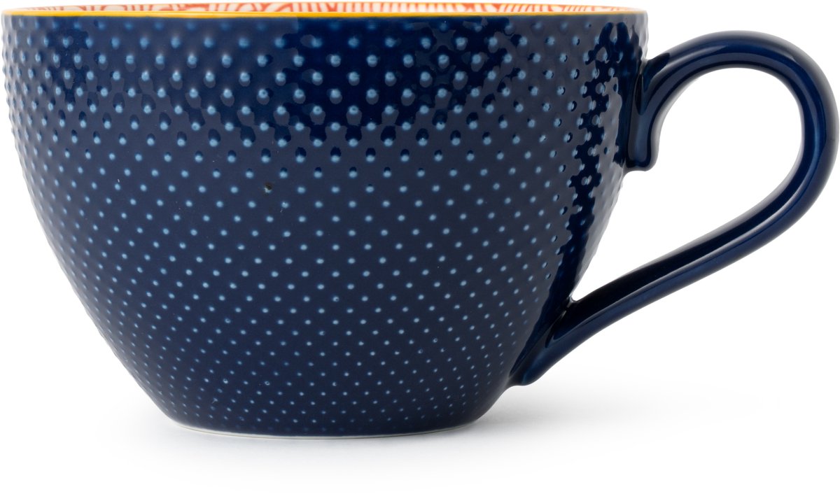 Mikasa - Mok - Red and Blue Arc - Keramiek - Voor Thee en Koffie - 330ml