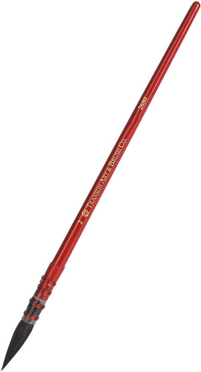 Squirrel Hair Watercolor Gouache Painting Brush Drawing Pen Art Supplies for Artists (Red #2) - ShopVlot