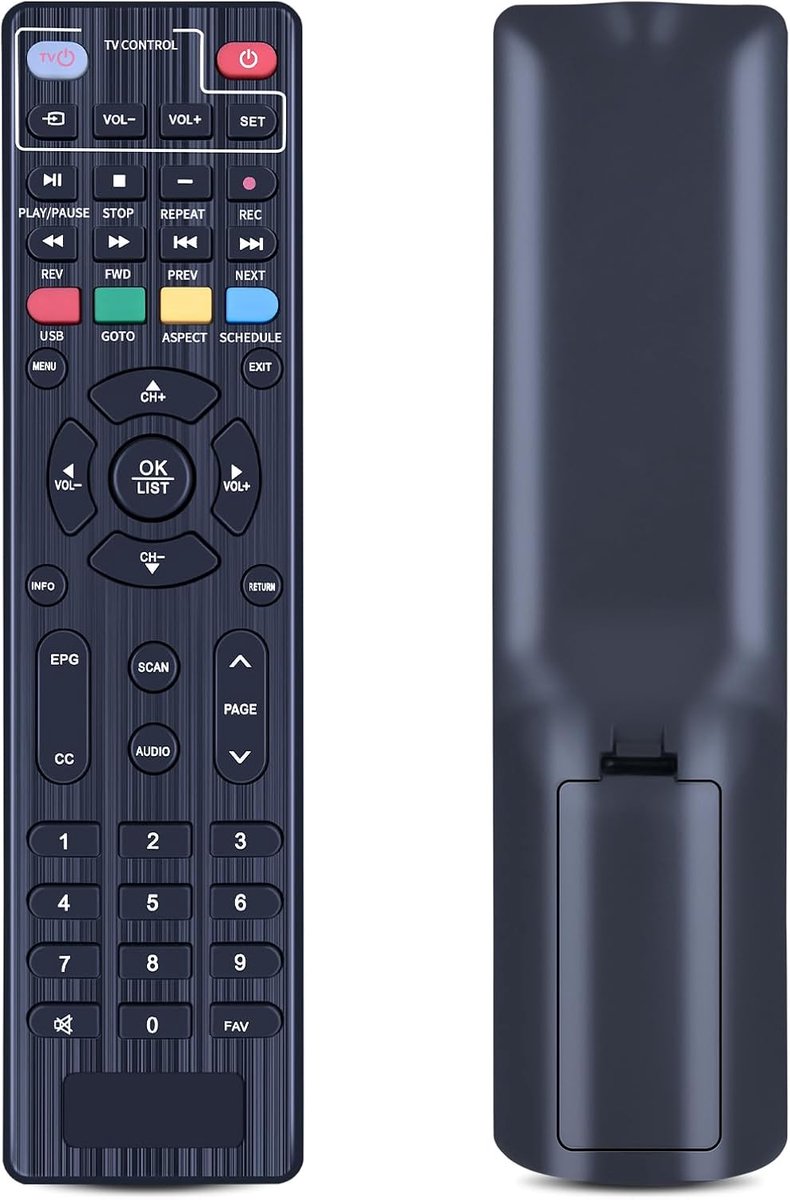 New replacement remote control for OWERSLYN DVB-T2 decoder, for Digital Terrestrial Decoder 2025 - ShopVlot
