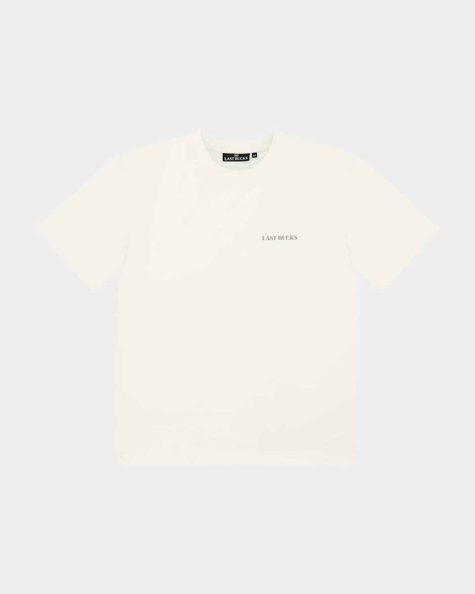 Last Bucks - Uncaged Birds Tee - Heren T-shirt - Offwhite - Maat L - Regular Fit