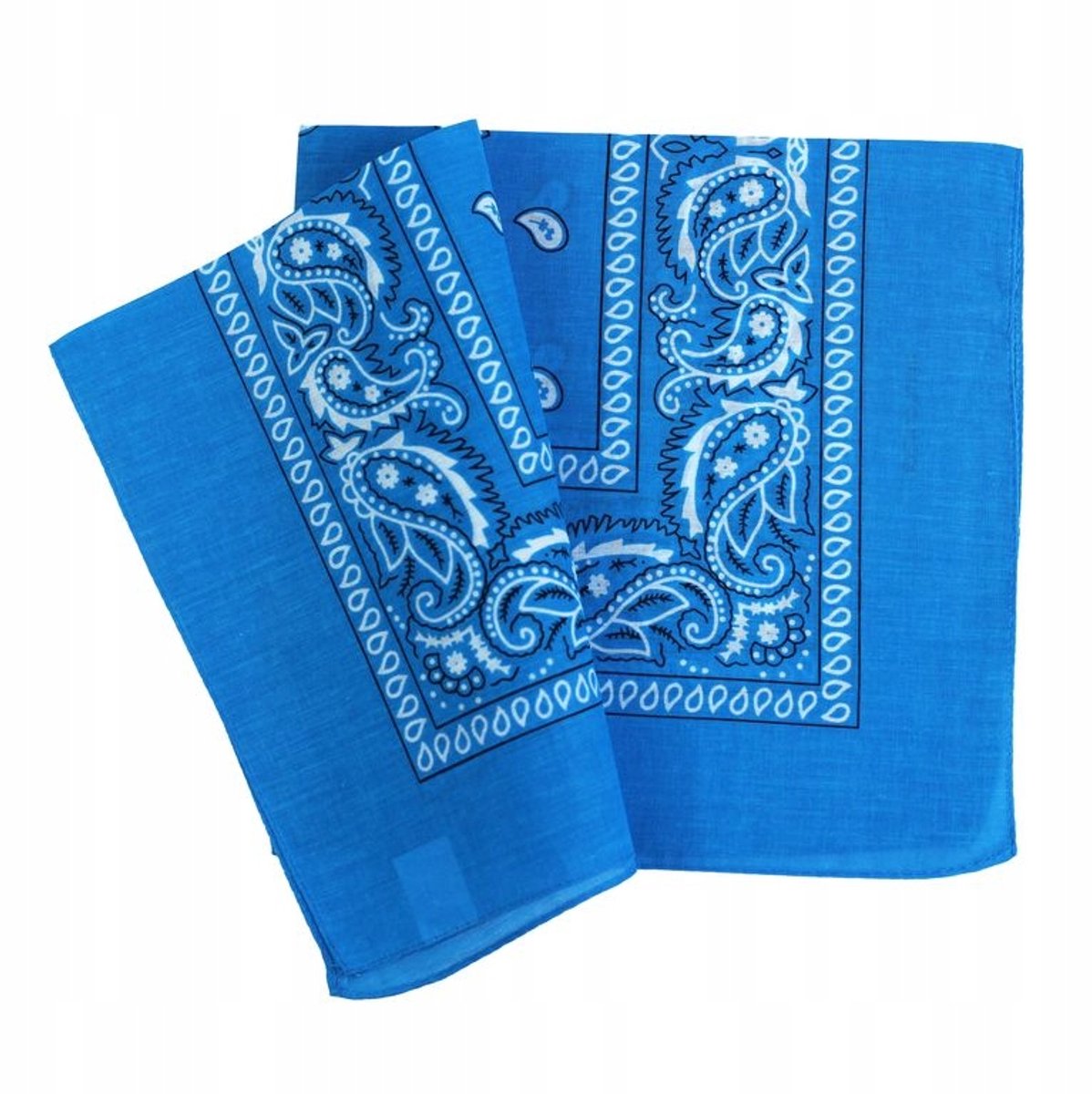 Turquoise Katoenen Bandana Sjaal - Veelzijdig en Comfortabel