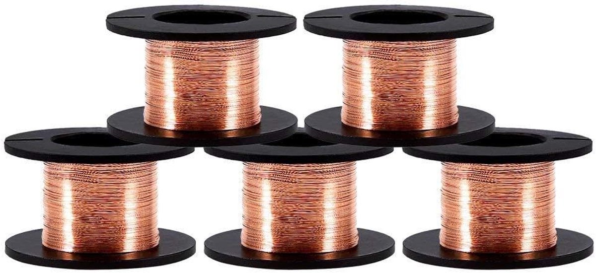 Koperen emailldraad 0.1mm - 15m rol - Ideaal voor solderen en reparaties - Geschikt voor precisiewerk - ShopVlot