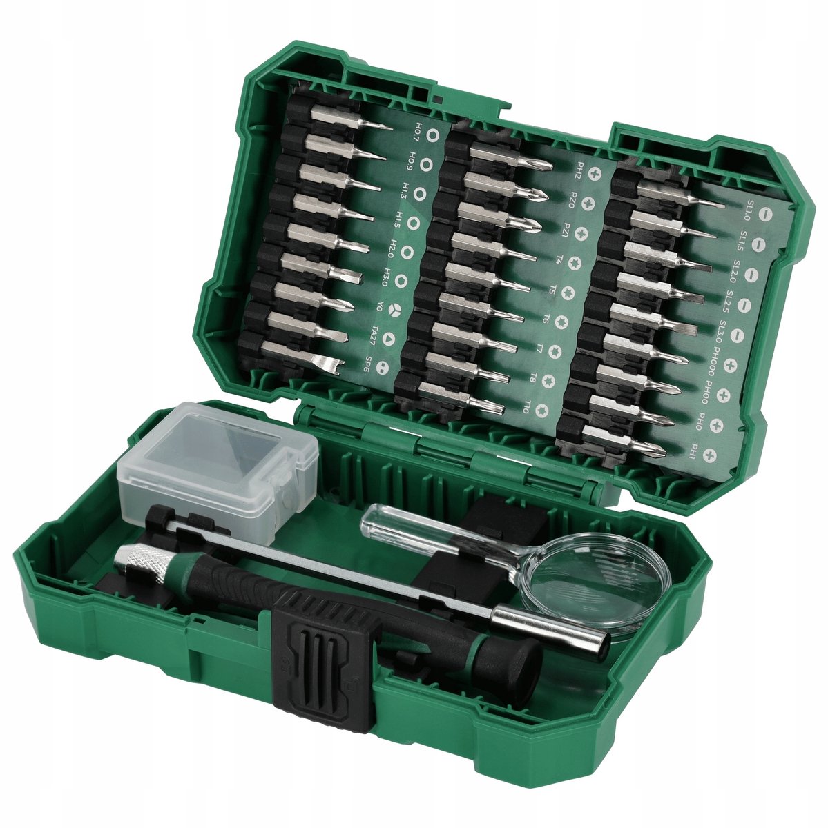 31-delige Bitset met Precisiebitten en Accessoires, 1/4"
