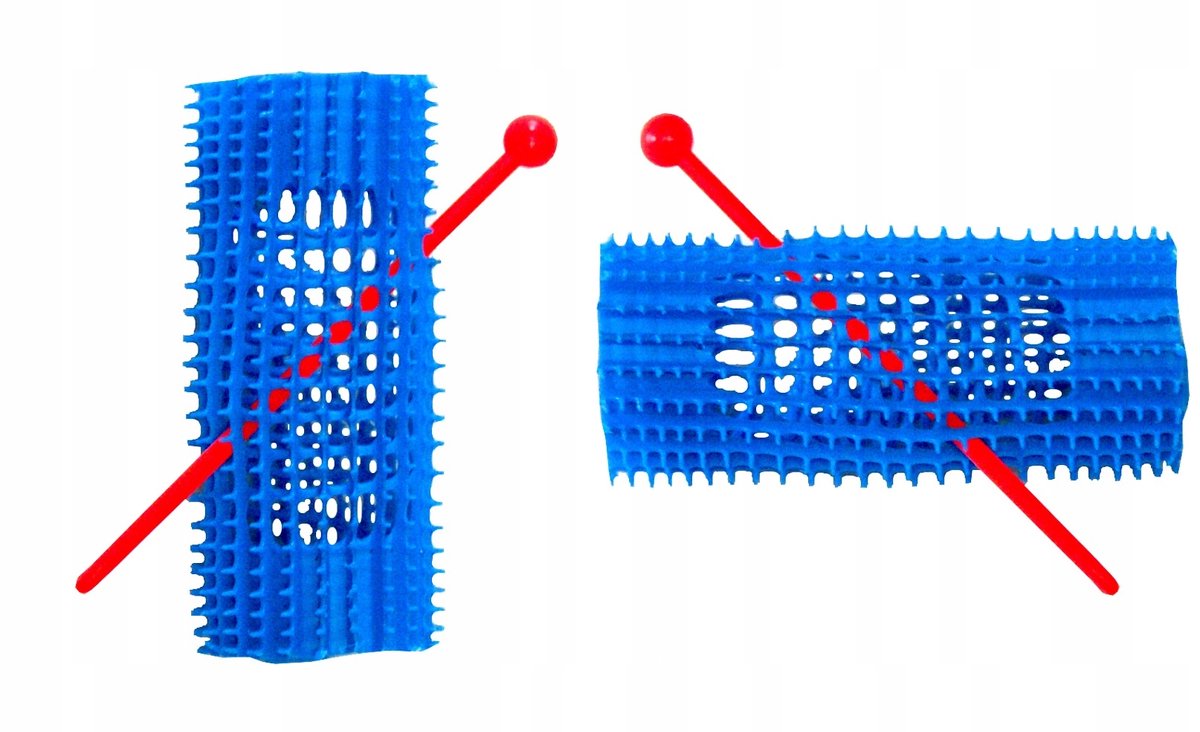 GORGOL Zachte Haarrollers met Pin - 30 mm - 7 Stuks