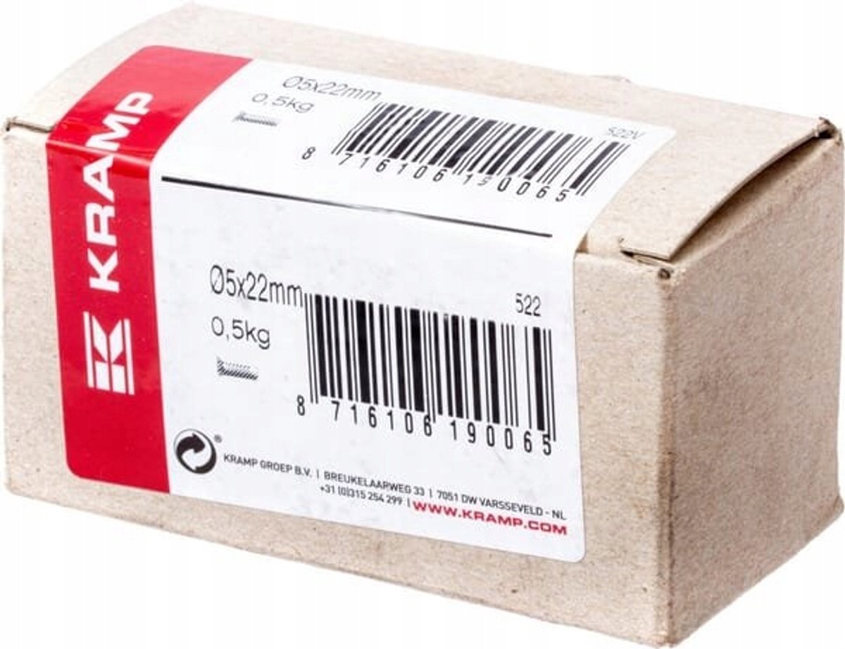 Merkloze Stalen Klinknagels met Verzonken Kop - 5x22 mm DIN661