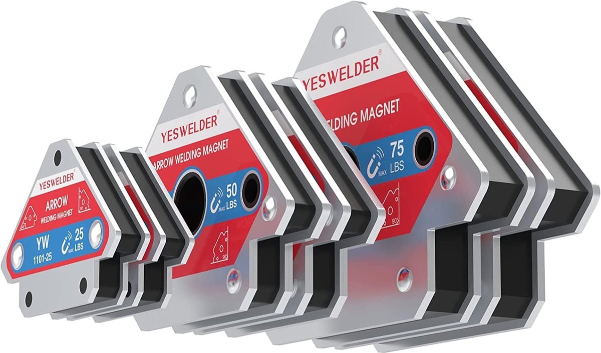 YESWELDER 25LB&50LB&75LB welding magnet 6pcs magnetic welding holder 25LBs/50LBs/75LBs hold Power welding accessories - ShopVlot