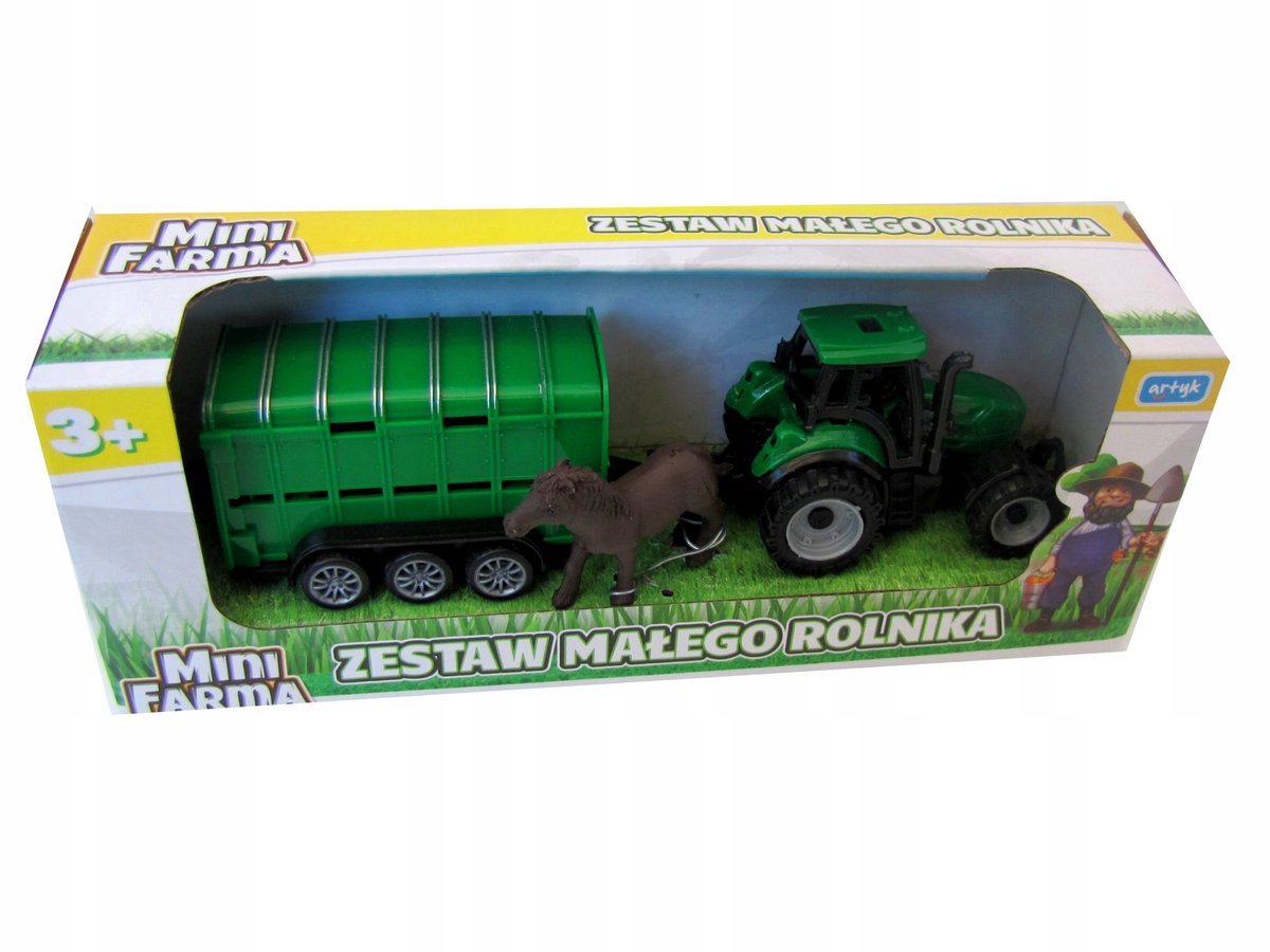 Mini Boerderij Tractor Set met Dierfiguren - Leuk voor Kinderen